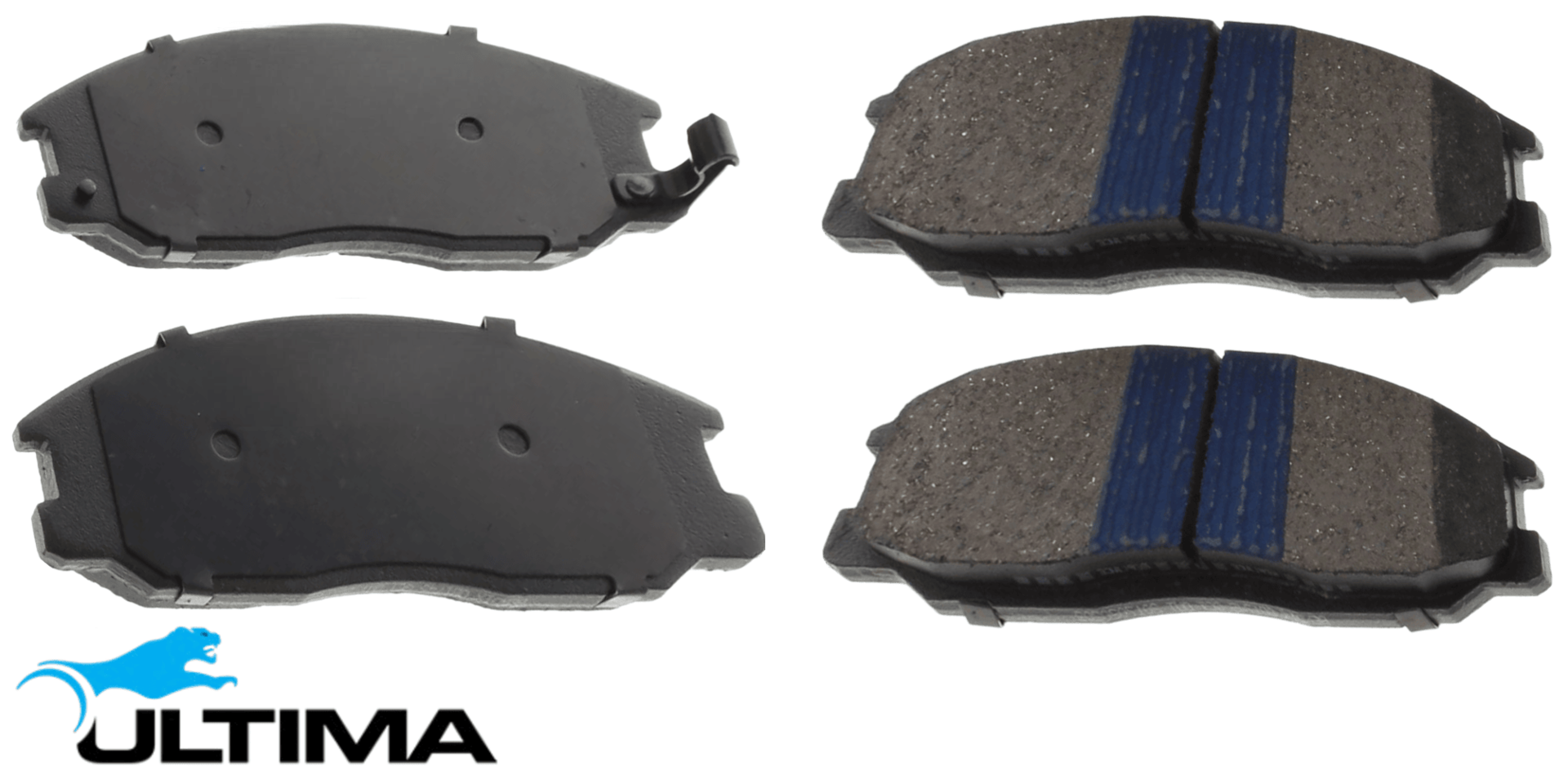 ULTIMA FRONT CERAMIC BRAKE PAD SET TO SUIT SSANGYONG ACTYON C100 Q100 M161.951 OM664.951 2.0L 2.3 I4