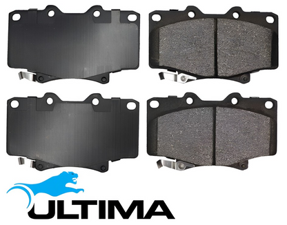 ULTIMA FRONT BRAKE PAD SET TO SUIT TOYOTA LANDCRUISER FJ80R FZJ80R 3F-E 3F 1FZ-FE 4.0L 4.5L I6