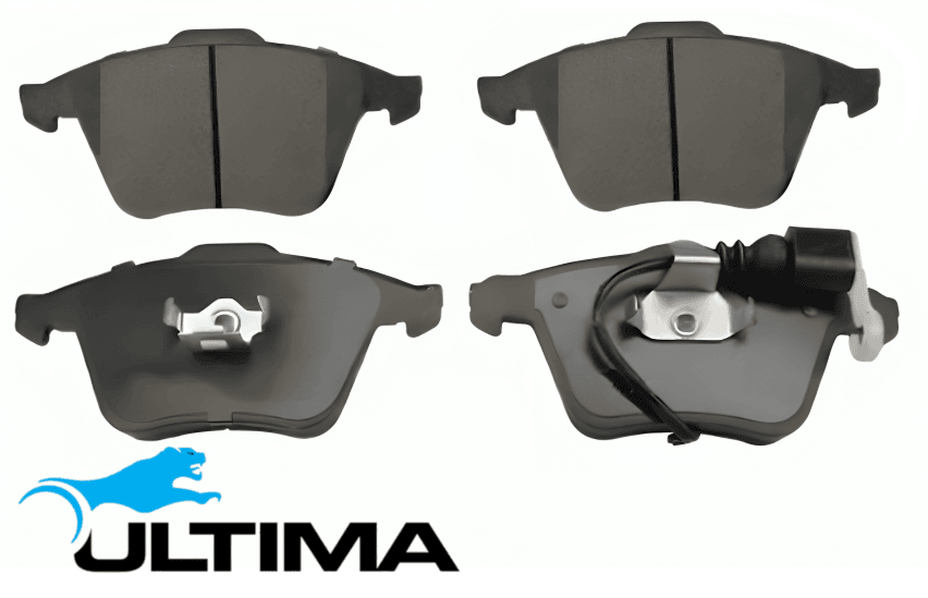 ULTIMA FRONT CERAMIC BRAKE PAD SET TO SUIT VOLKSWAGEN EOS 1F CCZB 2.0L I4 ATE CALIPER 1ZK, 1LM & 1LK
