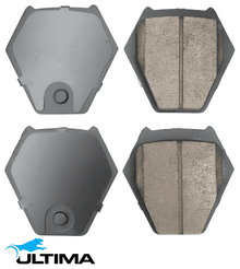 ULTIMA FRONT CERAMIC BRAKE PAD SET TO SUIT AUDI A6 C5 ACK AGA 2.4L 2.8L V6 SEDAN 4WD ONLY