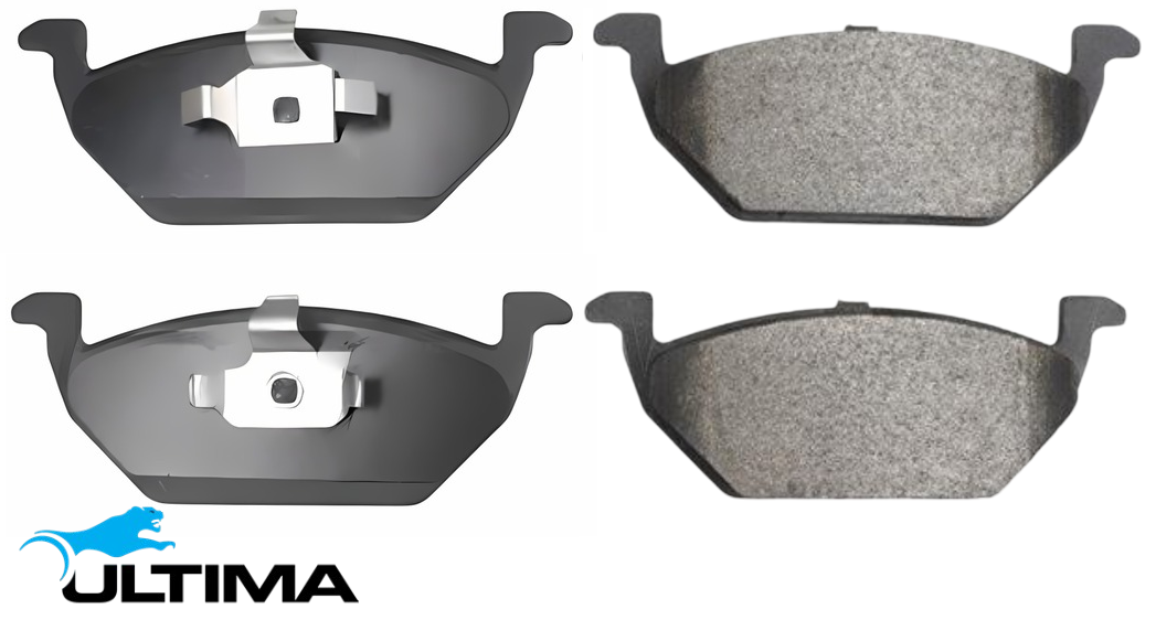 ULTIMA FRONT BRAKE PAD SET TO SUIT VOLKSWAGEN BORA 1J APK 2.0L I4 WITHOUT SENSOR