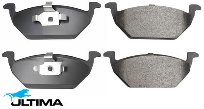 ULTIMA FRONT BRAKE PAD SET TO SUIT VOLKSWAGEN BORA 1J APK 2.0L I4 WITHOUT SENSOR