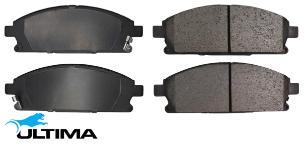 ULTIMA FRONT BRAKE PAD SET TO SUIT ISUZU FARGO E24 QD32 3.2L I4 FROM 12/1999 TILL 05/2001