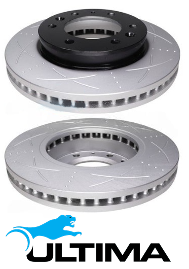 ULTIMA FRONT DISC BRAKE ROTOR SET TO SUIT MAZDA BT50 UP UR P5AT TURBO DIESEL 3.2L I5