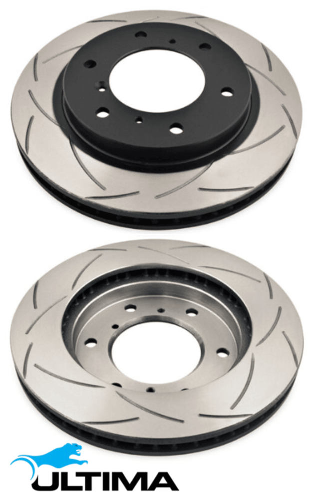 ULTIMA FRONT DISC BRAKE ROTOR SET TO SUIT MITSUBISHI PAJERO NM-NX 4M40T 4M41T 2.8L 3.2L I4 OD 290MM