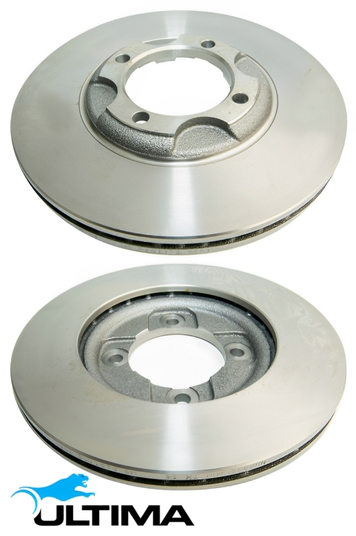 ULTIMA FRONT DISC BRAKE ROTOR SET TO SUIT FORD CAPRI SA SC SE B6 1.6L I4 OD 238MM