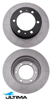 ULTIMA FRONT DISC BRAKE ROTOR SET TO SUIT TOYOTA HILUX GGN25R 1GR-FE 4.0L V6