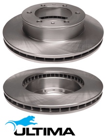 ULTIMA FRONT DISC BRAKE ROTOR SET TO SUIT TOYOTA HILUX GGN25R 1GR-FE 4.0L V6
