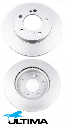 ULTIMA FRONT VENTED DISC BRAKE ROTOR SET TO SUIT SSANGYONG REXTON Y200 OM665.925 2.7L I5 6 STUD