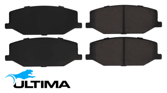 ULTIMA FRONT SEMI-METALLIC BRAKE PAD SET TO SUIT SUZUKI JIMNY GJ K15B 1.5L I4