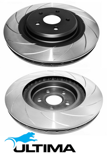 ULTIMA FRONT SLOTTED DISC BRAKE ROTOR SET TO SUIT HSV LS2 LS3 6.0L 6.2L V8