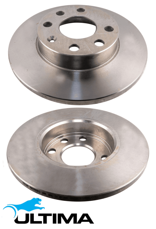 ULTIMA FRONT SOLID DISC BRAKE ROTOR SET TO SUIT HOLDEN BARINA SB C14SE 1.4L I4 EXCL. COMBO MODEL