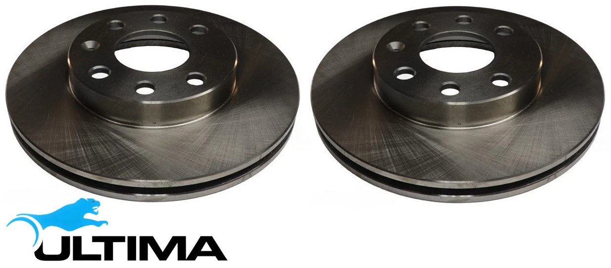 ULTIMA FRONT SOLID DISC BRAKE ROTOR SET FOR HOLDEN ASTRA TR C18SEL X20XEV 1.8L 2.0L I4