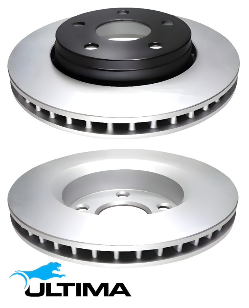 ULTIMA FRONT VENTED DISC BRAKE ROTORS FOR JEEP WRANGLER JK ENS 2.8L I4 EXCEPT UNLIMITED SAHARA MODEL