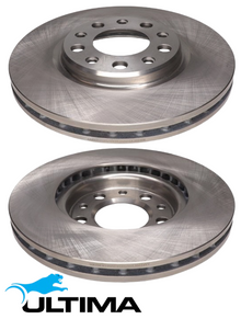 ULTIMA FRONT VENTED DISC BRAKE ROTOR SET TO SUIT ALFA ROMEO GIULIETTA 940A2 1.4L I4 EXCEPT 1.4 MODEL