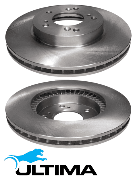 ULTIMA FRONT VENTED DISC BRAKE ROTOR SET TO SUIT HONDA C32A3 C35A3 J30A 3.0L 3.2L 3.5L V6