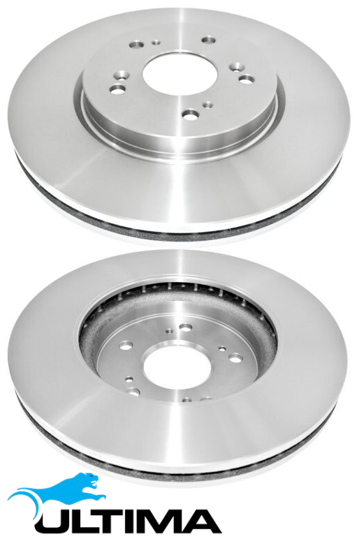 ULTIMA FRONT VENTED DISC BRAKE ROTOR SET TO SUIT HONDA CR-V RM K24A 2.4L I4