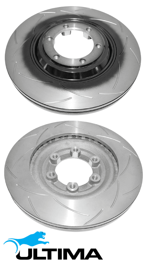 ULTIMA FRONT DISC BRAKE ROTOR SET TO SUIT ISUZU MU-X UCR UCS 4JJ1-TC TURBO DIESEL 3.0L I4 OD 300MM