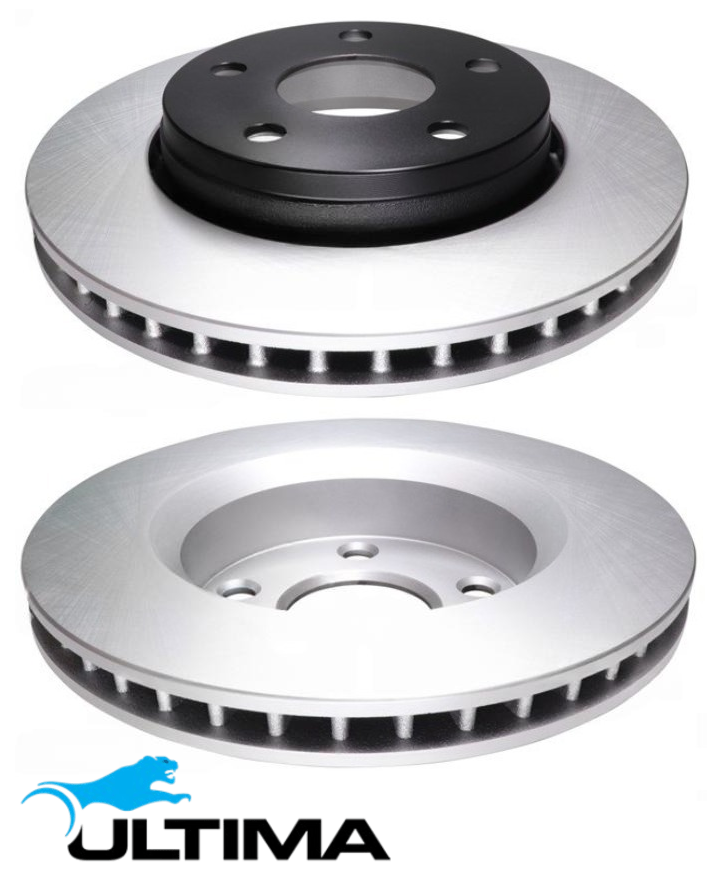ULTIMA FRONT VENTED DISC BRAKE ROTOR SET TO SUIT JEEP WRANGLER JK EGT ERB 3.6L 3.8L V6 OD 302MM