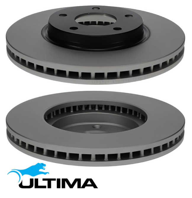 ULTIMA FRONT VENTED DISC BRAKE ROTOR SET FOR NISSAN ELGRAND E52 QR25DE 2.5L I4 EXCEPT TBAE52 CHASSIS
