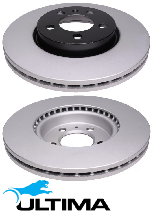 ULTIMA FRONT VENTED DISC BRAKE ROTOR SET TO SUIT AUDI A1 GB DKJA TURBO 1.0L I3