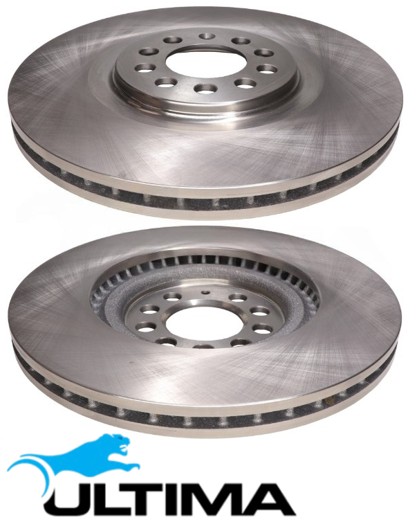 ULTIMA FRONT VENTED DISC BRAKE ROTOR SET TO SUIT AUDI TT 8J 8N BUB BHE BPF 3.2L V6 OD 312MM