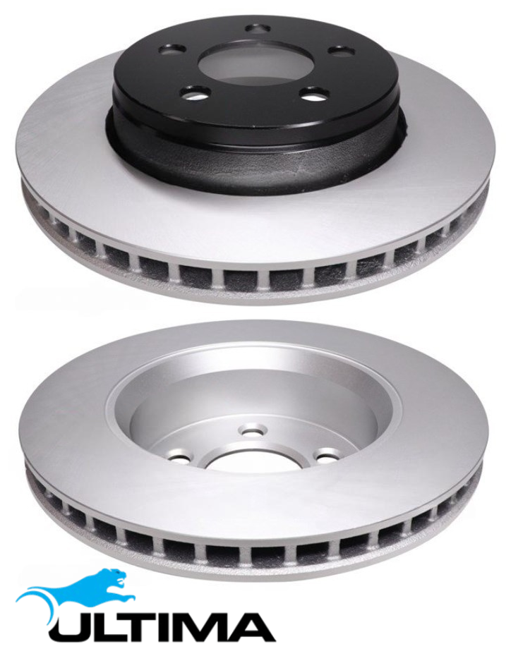 ULTIMA FRONT VENTED DISC BRAKE ROTOR SET TO SUIT DODGE NITRO KA ENS TURBO DIESEL 2.8L I4