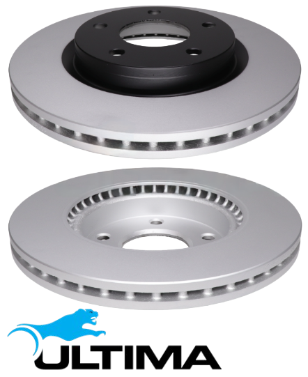 ULTIMA FRONT VENTED DISC BRAKE ROTOR SET TO SUIT NISSAN JUKE F15 HR12DDT TURBO 1.2L I4