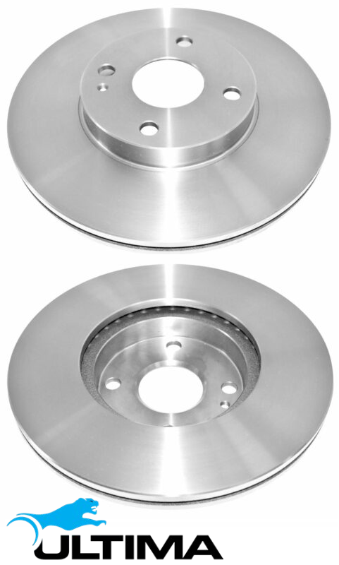 ULTIMA FRONT VENTED DISC BRAKE ROTORS TO SUIT MITSUBISHI DELICA PA4W PB4W PC4W 4G64 2.4L I4 OD 258MM