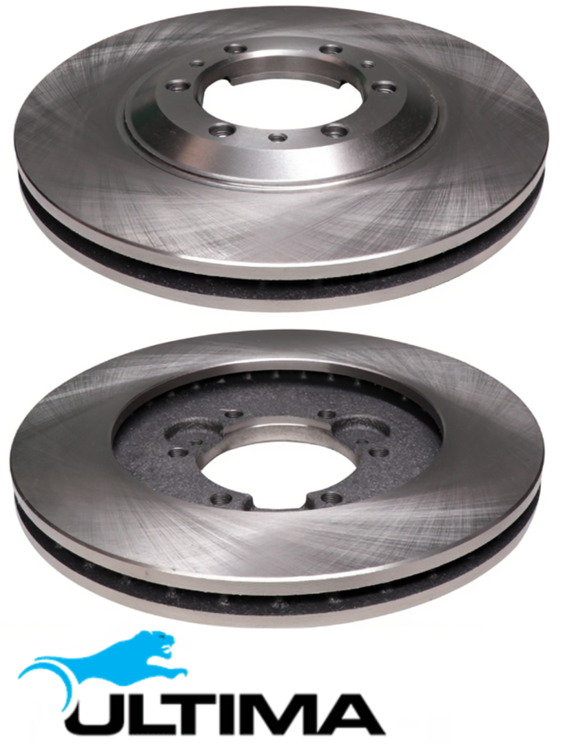 ULTIMA FRONT VENTED DISC BRAKE ROTOR SET TO SUIT HOLDEN JACKAROO L2 L5 6VD1 3.2L V6