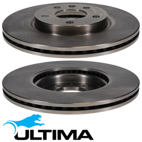 ULTIMA FRONT VENTED DISC BRAKE ROTOR SET TO SUIT HOLDEN CRUZE JG JH F18D4 1.8L I4 OD 300MM