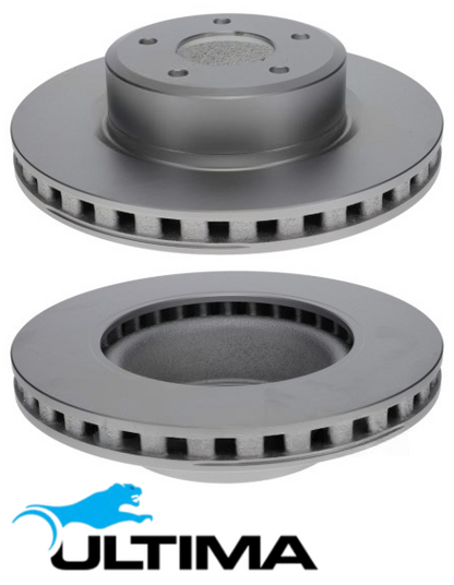 ULTIMA FRONT DISC BRAKE ROTOR SET TO SUIT HOLDEN CREWMAN VZ LS1 L98 5.7L 6.0L V8 OD 320MM RWD ONLY