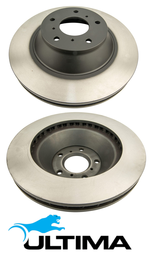 ULTIMA FRONT VENTED DISC BRAKE ROTOR SET TO SUIT HSV COUPE VZ LS2 6.0L V8 4 PISTON HARROP
