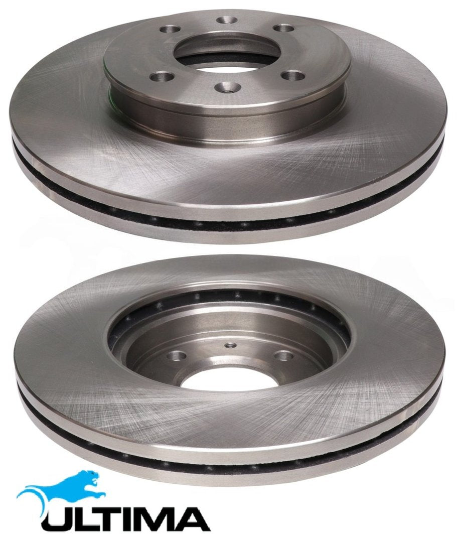 ULTIMA FRONT VENTED DISC BRAKE ROTORS TO SUIT HYUNDAI ACCENT RB G4FC G4FD D4FB TURBO DIESEL 1.6L I4