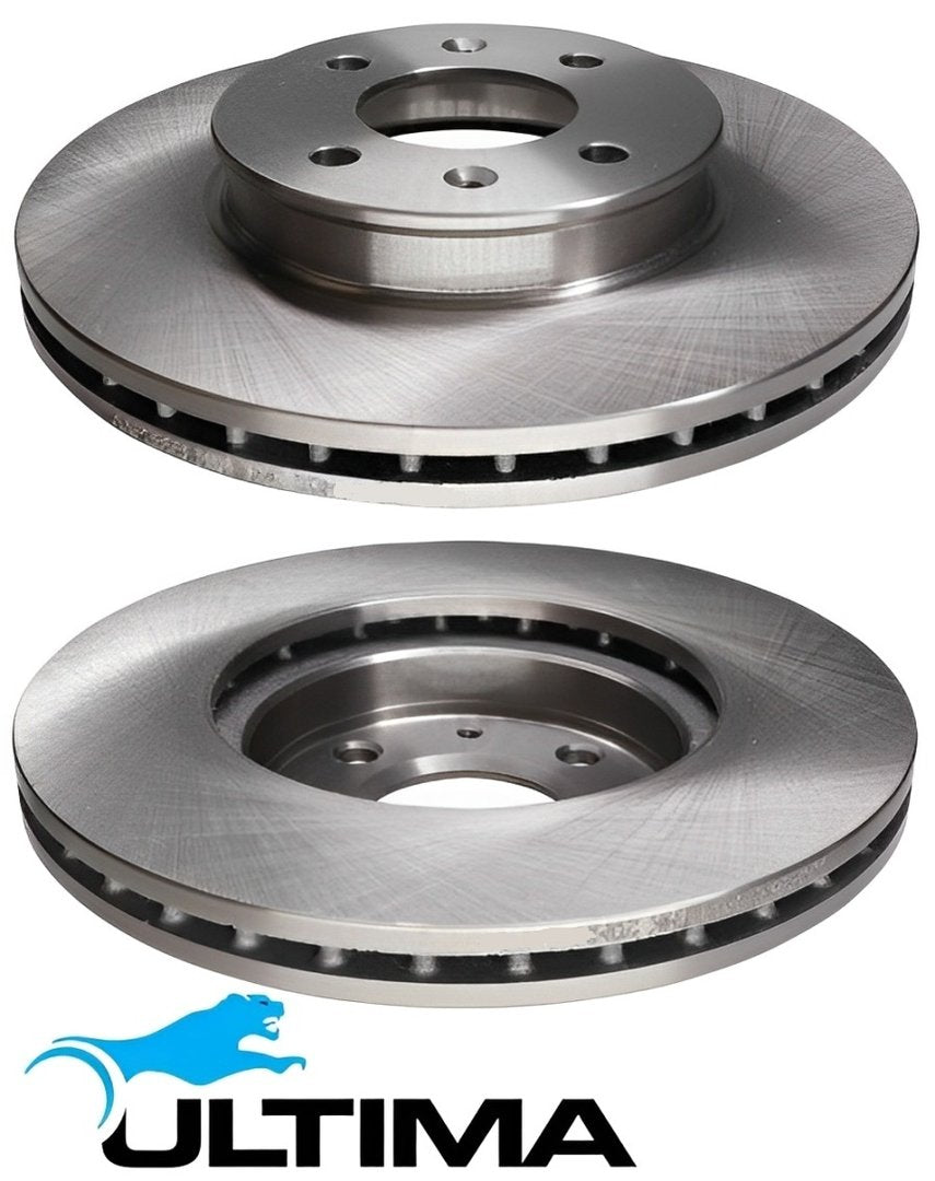 ULTIMA FRONT VENTED DISC BRAKE ROTOR SET TO SUIT HYUNDAI ACCENT MC G4ED 1.6L I4