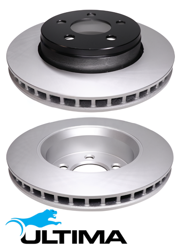 ULTIMA FRONT VENTED DISC BRAKE ROTOR SET TO SUIT JEEP CHEROKEE KK EKG 3.7L V6