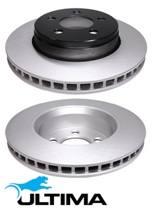 ULTIMA FRONT VENTED DISC BRAKE ROTOR SET TO SUIT JEEP CHEROKEE KK EKG 3.7L V6