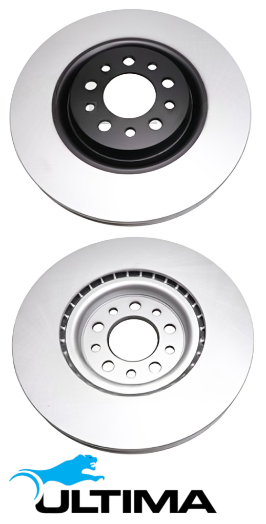 ULTIMA FRONT VENTED DISC BRAKE ROTOR SET TO SUIT JEEP CHEROKEE KL ED6 2.4L I4 EXCEPT LONGITUDE MODEL