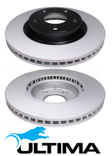 ULTIMA FRONT VENTED DISC BRAKE ROTOR SET TO SUIT MAZDA AXELA BM S5-DPTS TURBO DIESEL 1.5L I4