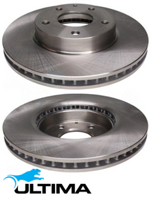ULTIMA FRONT VENTED DISC BRAKE ROTORS TO SUIT MAZDA PE-VPS PY-VPS SH-VPTS 1.5L 1.8L 2.0L 2.2 2.5 I4