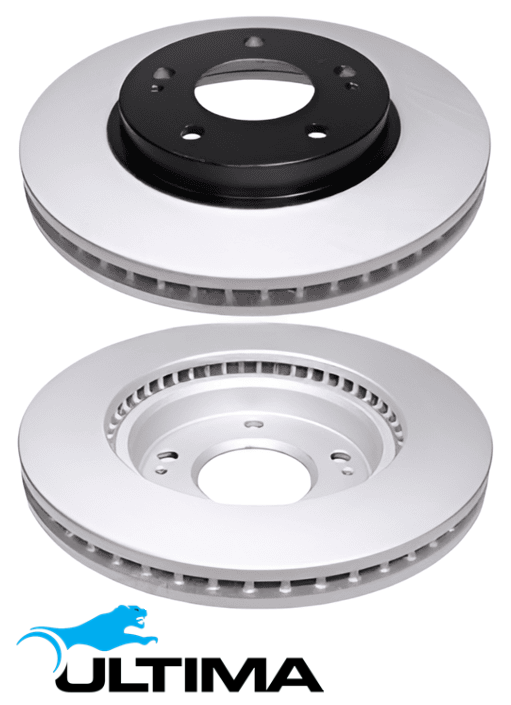 ULTIMA FRONT VENTED DISC BRAKE ROTORS TO SUIT MITSUBISHI LANCER CF CJ 4B11 2.0L I4 SUITS 15" WHEELS