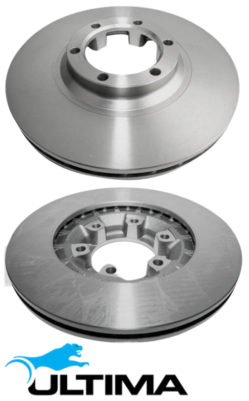ULTIMA FRONT VENTED DISC BRAKE ROTOR SET TO SUIT MITSUBISHI EXPRESS SJ 4G64 2.4L I4 OD 277MM