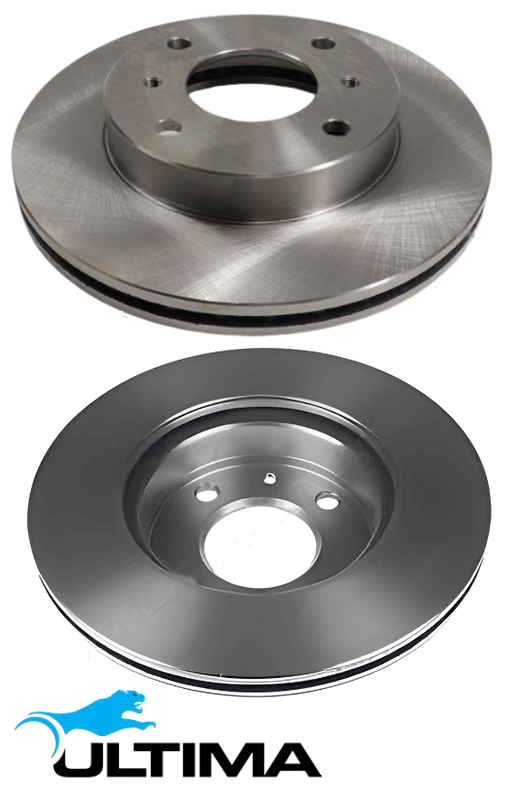 ULTIMA FRONT VENTED DISC BRAKE ROTOR SET TO SUIT NISSAN QG18DE QG16DE 1.6L 1.8L I4