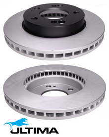 ULTIMA FRONT VENTED DISC BRAKE ROTOR SET TO SUIT SSANGYONG ACTYON C100 M161.951 2.3L I4