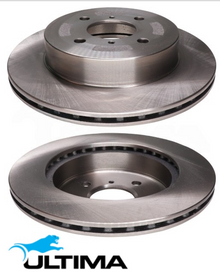 ULTIMA FRONT VENTED DISC BRAKE ROTOR SET TO SUIT SUZUKI IGNIS RG413 RG415 M13A M15A 1.3L 1.5L I4