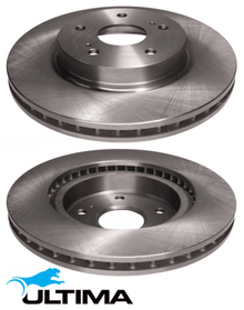 ULTIMA FRONT VENTED DISC BRAKE ROTOR SET TO SUIT SUZUKI GRAND VITARA JB627 H27A N32A 2.7L 3.2L V6