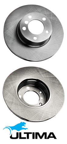 ULTIMA FRONT VENTED DISC BRAKE ROTORS TO SUIT AUDI A4 B6 B7 ASN AUK 3.0 3.1 V6 1LF & 1LT EXCL. WAGON