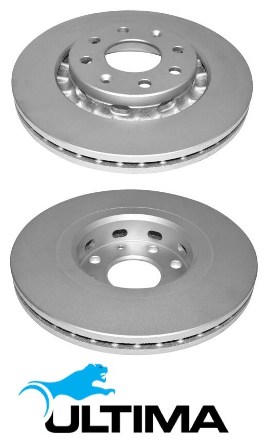 ULTIMA FRONT VENTED DISC BRAKE ROTORS TO SUIT HOLDEN BARINA TK F16D3 1.6 I4 VIN BB000001 OD 256MM ON