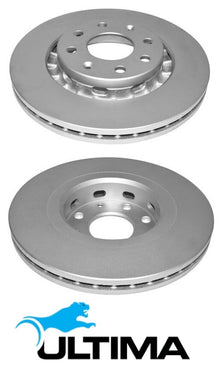 ULTIMA FRONT VENTED DISC BRAKE ROTORS TO SUIT HOLDEN BARINA TK F16D3 1.6 I4 VIN BB000001 OD 256MM ON