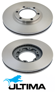 ULTIMA FRONT VENTED DISC BRAKE ROTOR SET TO SUIT HOLDEN RODEO TF 4JB1T 4JH1T 2.8L 3.0L I4 OD 257MM